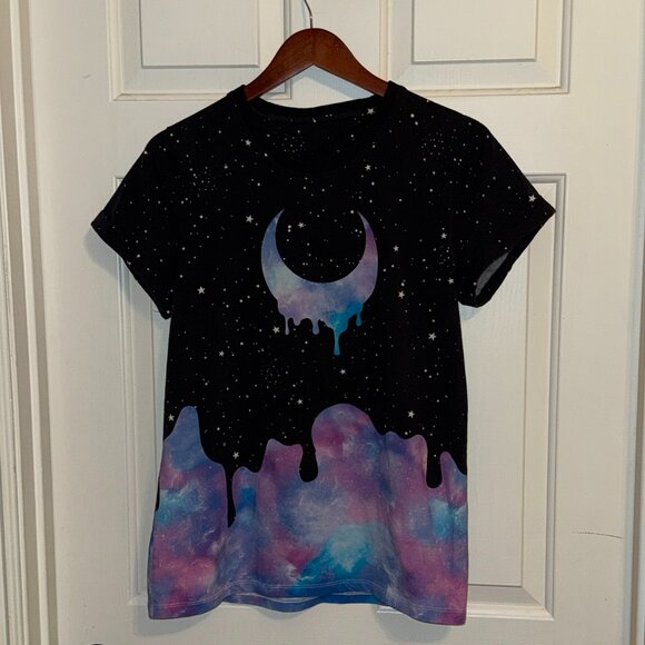 Blackmilk Tops - Blackmilk Galaxy Melt Comfy Sleep Tee